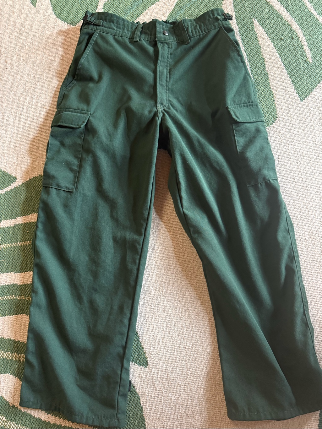 Fireline Dark Green Fire Resistant Cargo Pants W Utility Pockets L